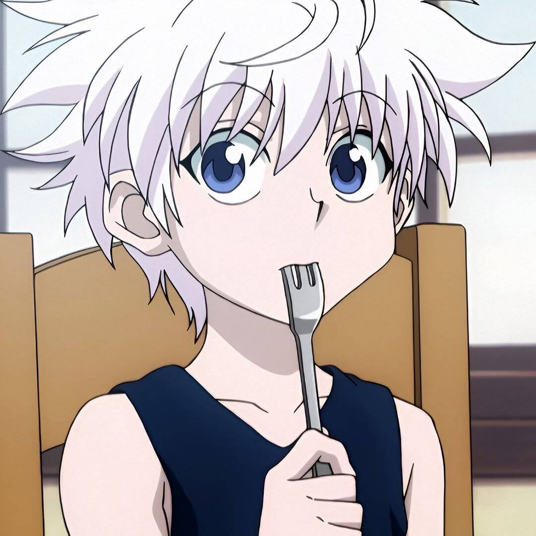 Killua's Pfp Profile Picture with Fork