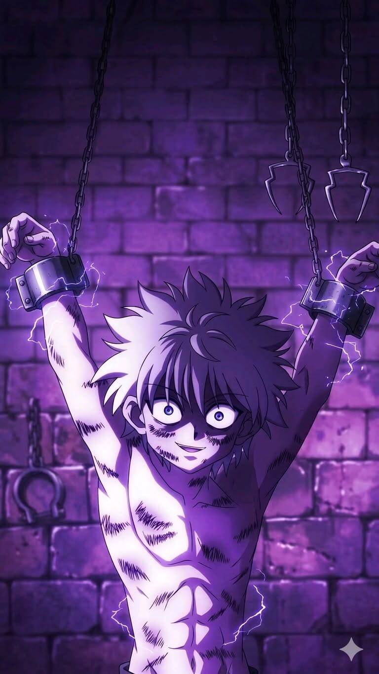 Killua's Pfp Profile Picture with Purple Aura