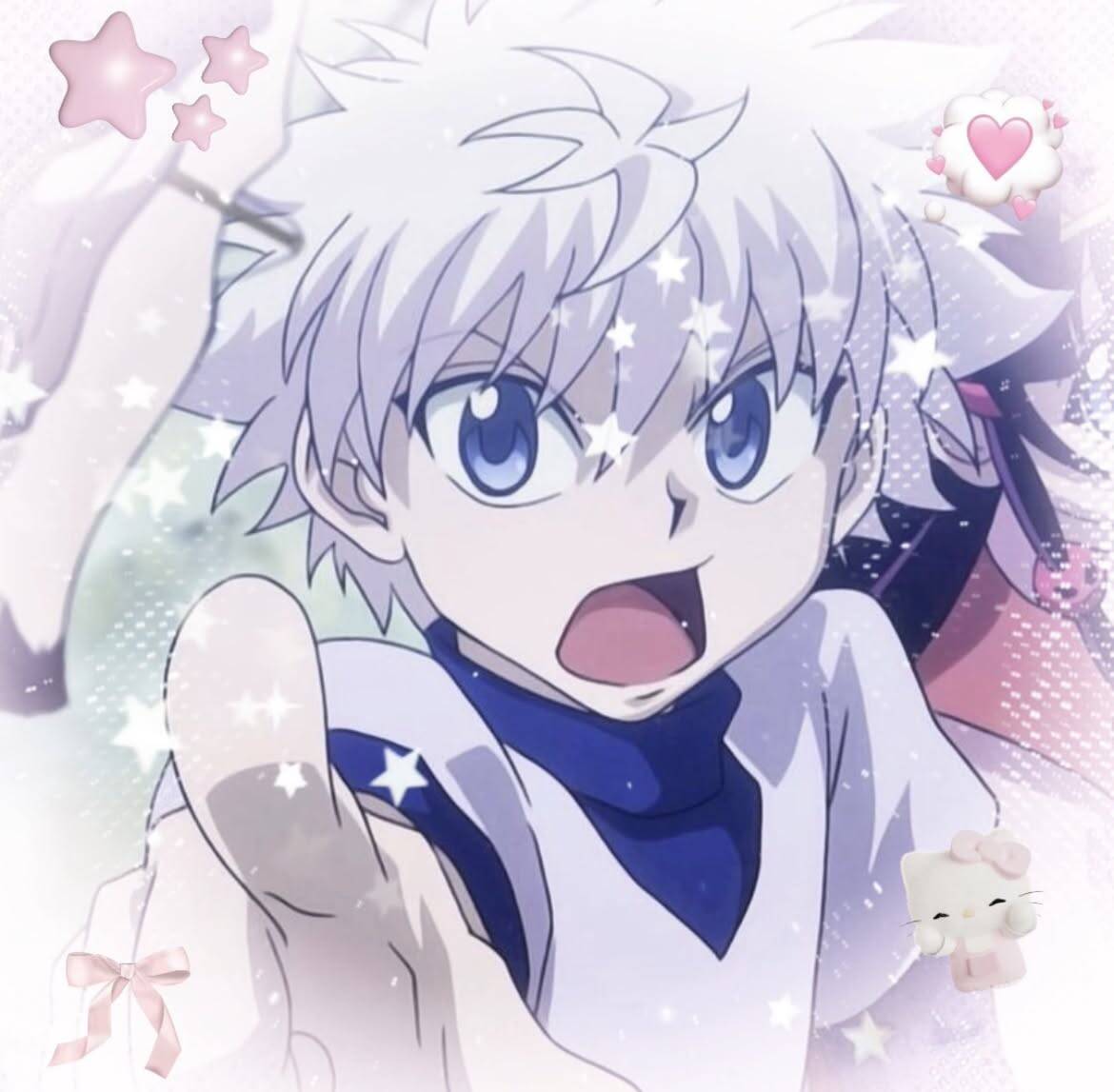 Killua's Pfp Profile Picture with Star Effects