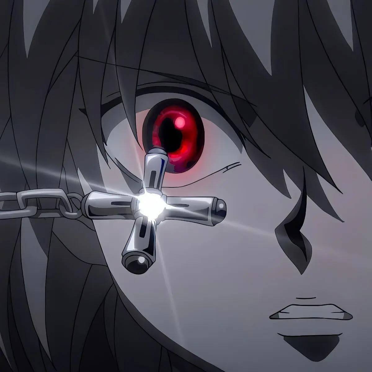 Pfp Profile Picture of Killua with Intense Red Eye