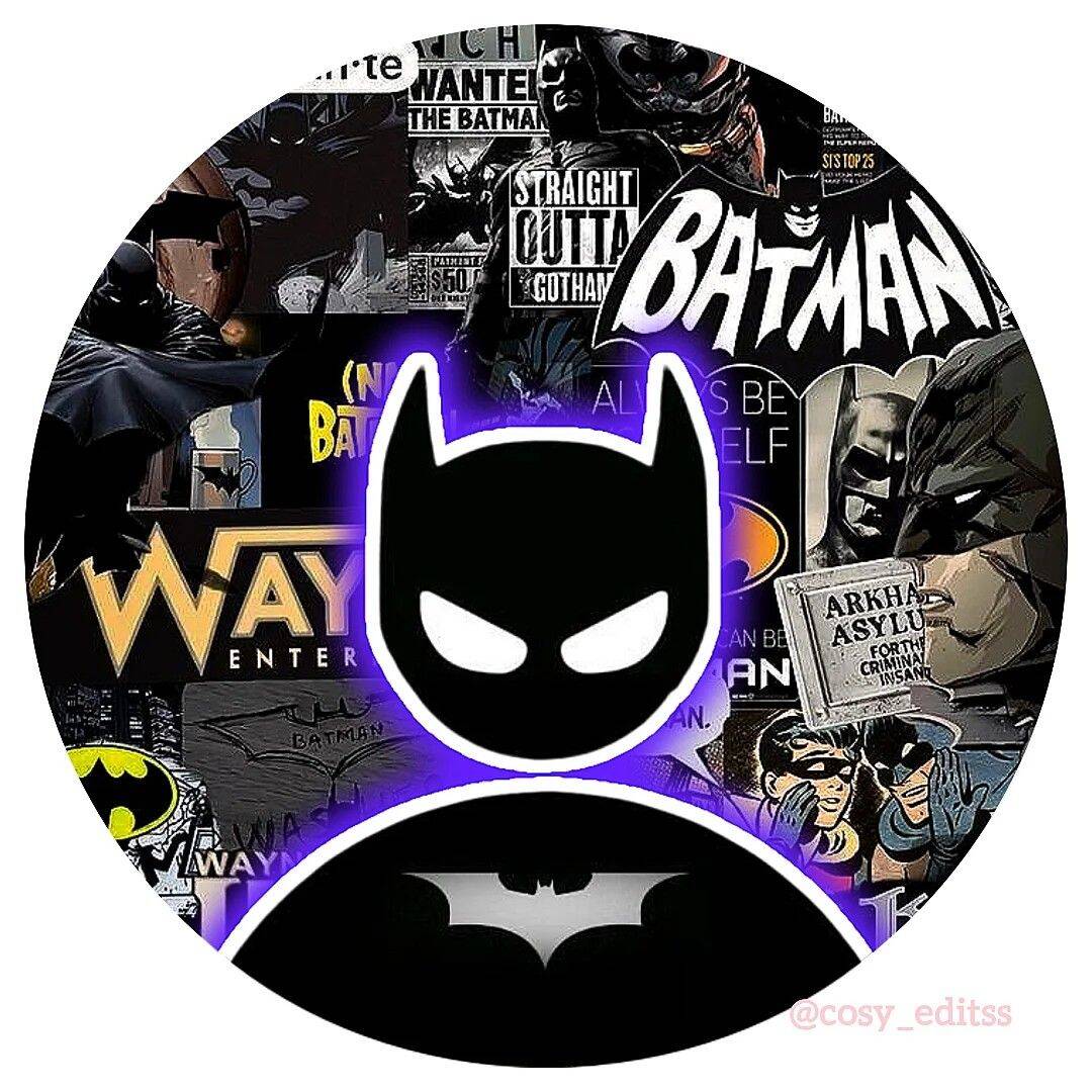 Foto de perfil de Batman con fondo de cómic