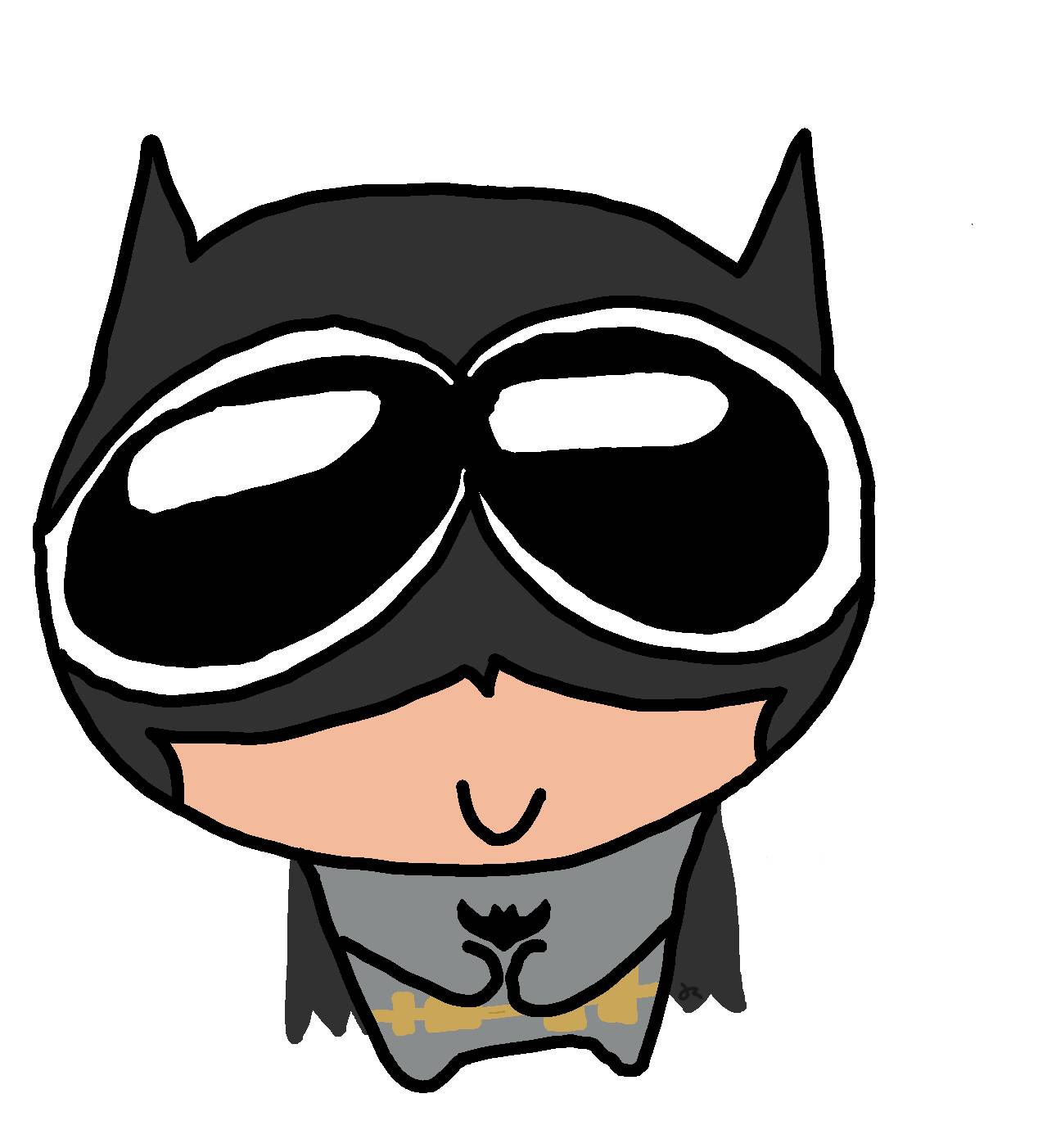 Lindo estilo de dibujo de imagen de perfil de Batman