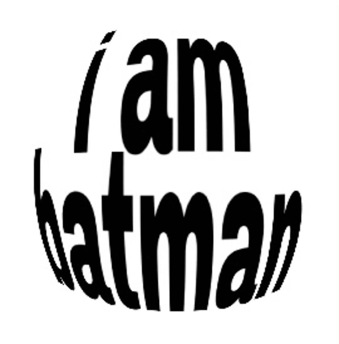 Foto de perfil de Batman con texto 
