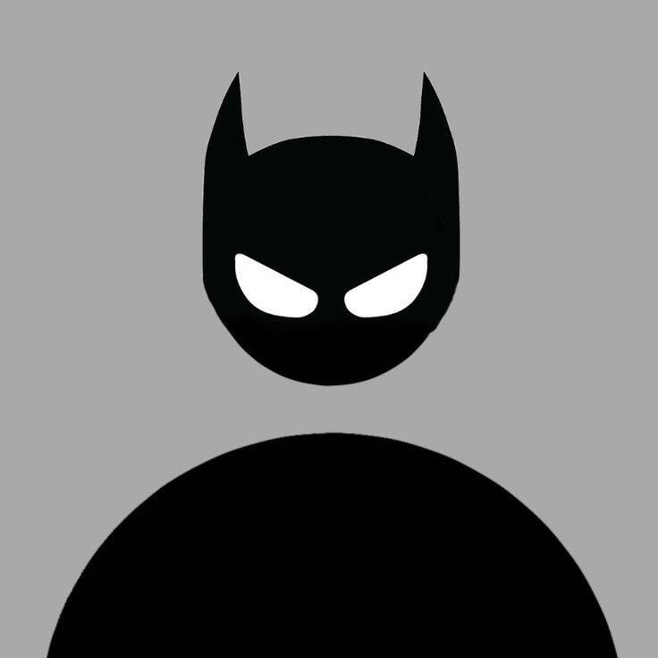 Foto de perfil minimalista de Batman