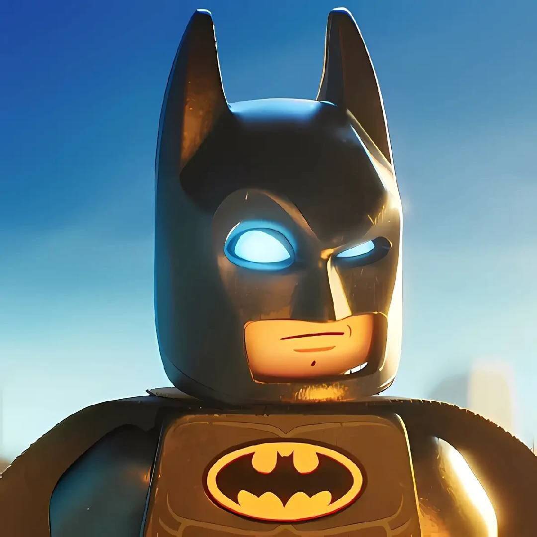 Foto de perfil de Lego Batman con ojos iluminados