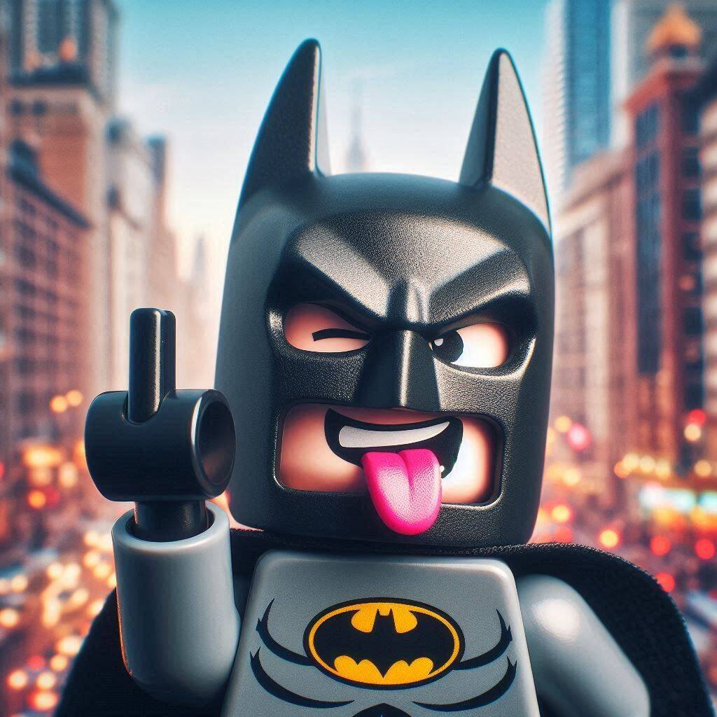 Foto de perfil divertida de Lego Batman