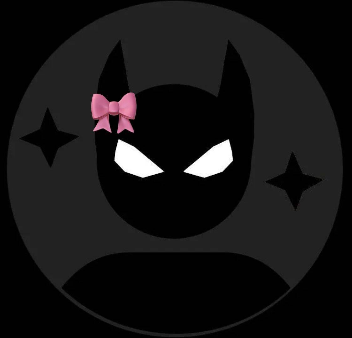 Pfp Profile Picture of Batman with Pink Bow
