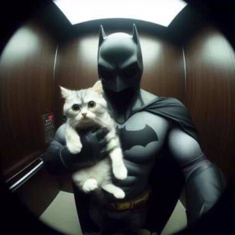 Foto de perfil de Batman con gato