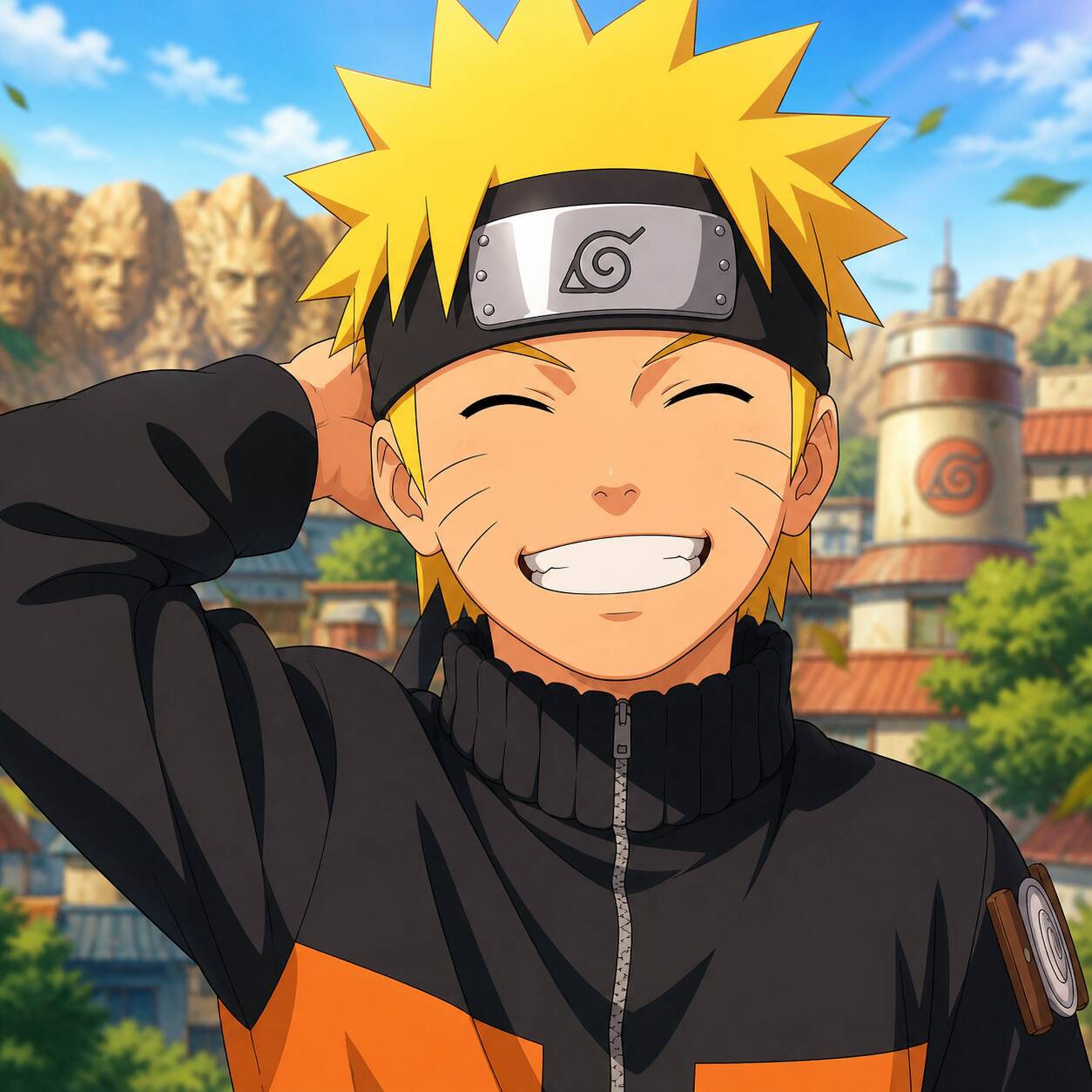 Naruto's Pfp Profile Picture Smiling and Waving