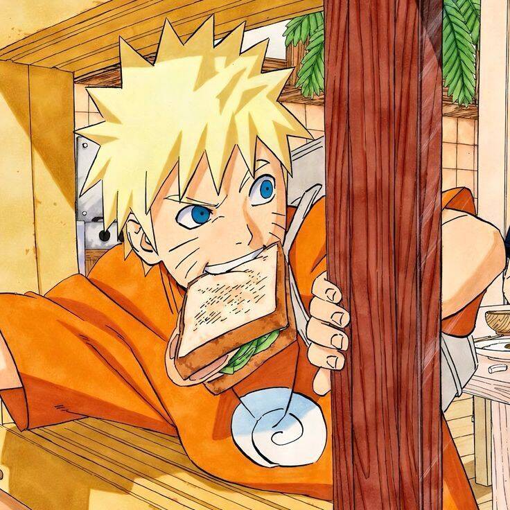 Naruto's Pfp Profile Picture Eating Fun Sandwich
