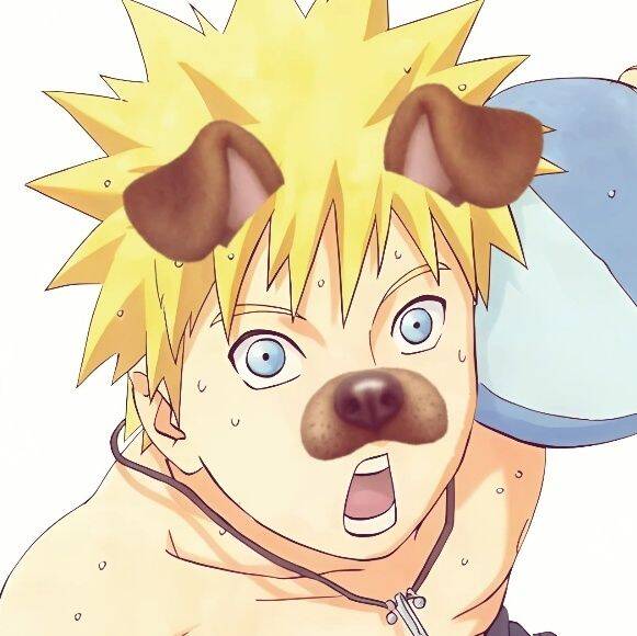 Naruto's Pfp Profile Picture with Surprised Puppy Filter