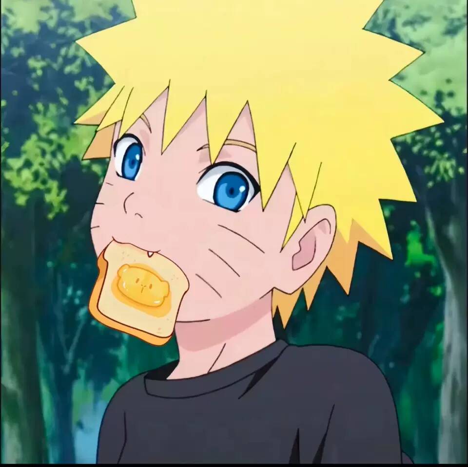 Naruto's Pfp Profile Picture Eating Bread