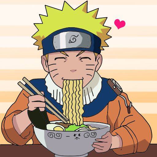 Naruto's Pfp Profile Picture Eating Ramen Happy