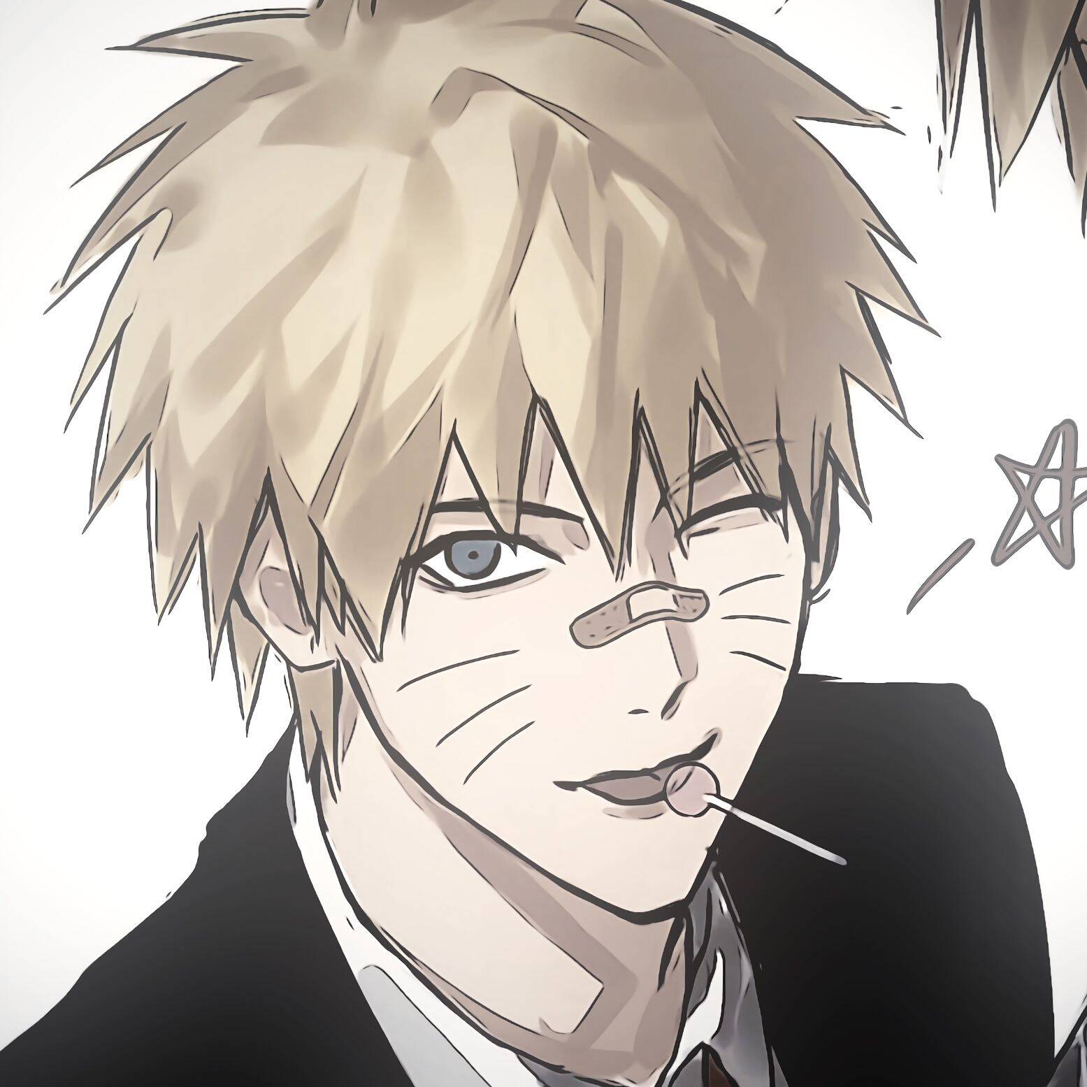 Naruto Pfp Profile Picture Smiling with Band Aid