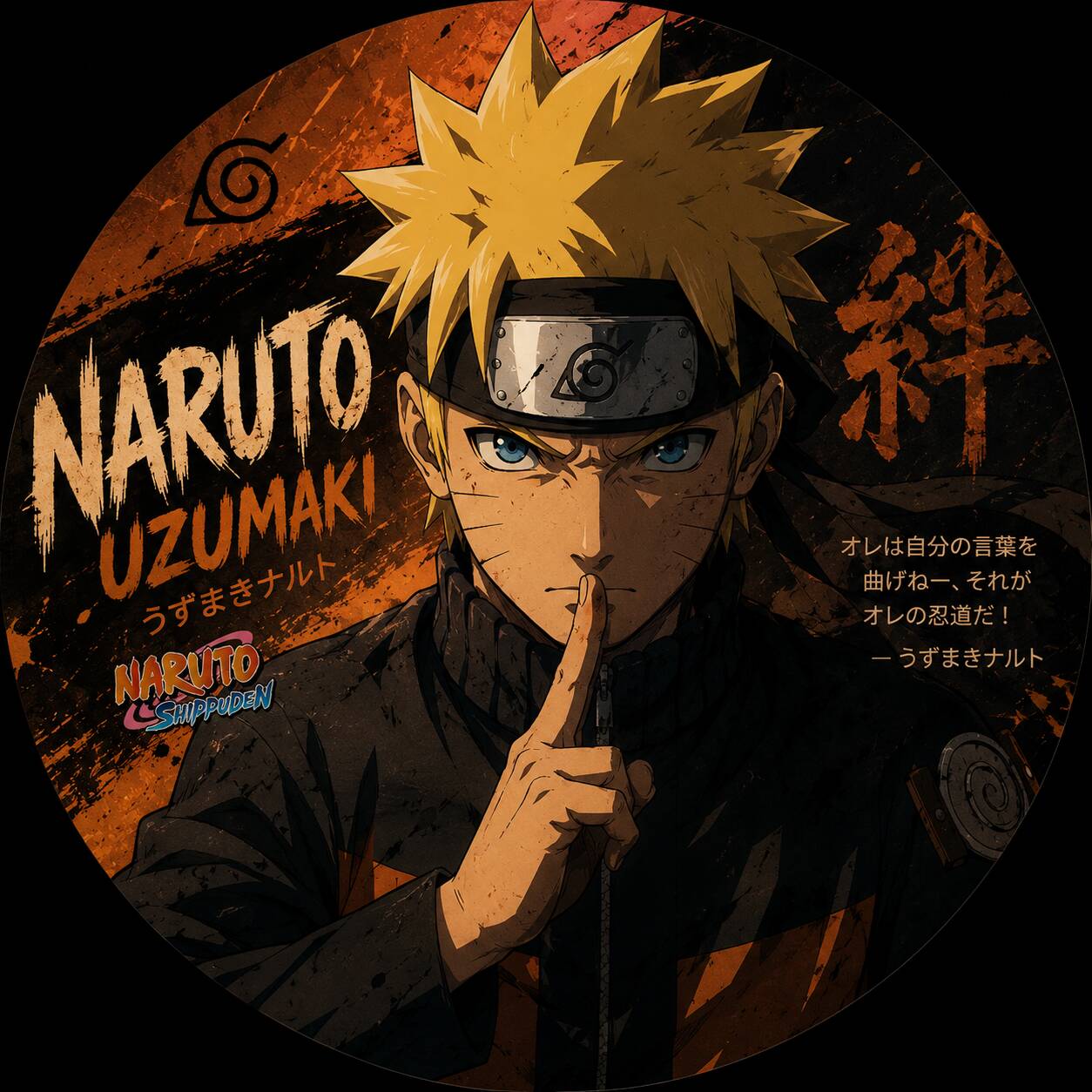 Pfp Profile Picture of Naruto Uzumaki with a Determined Look
