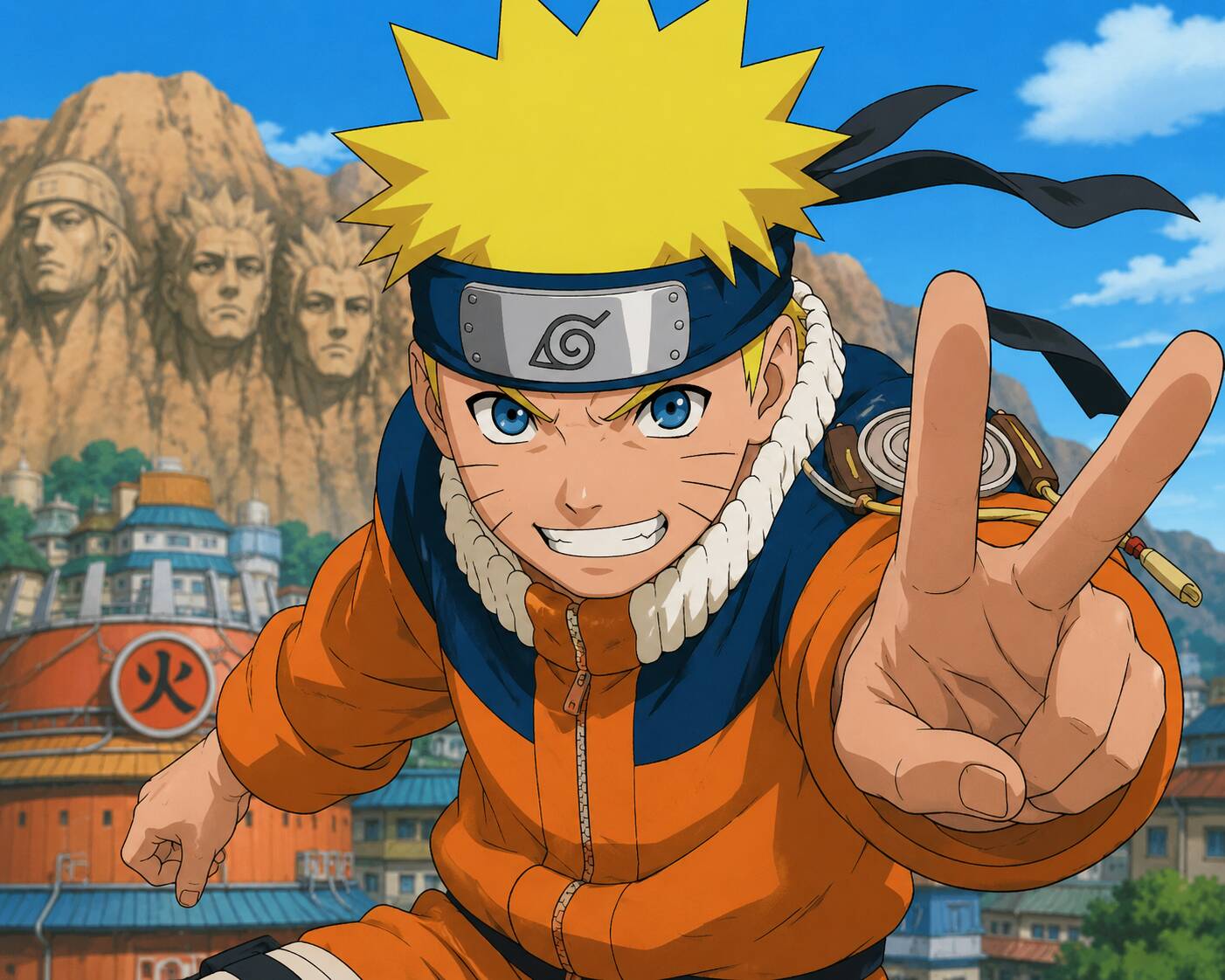 Foto de Perfil do Naruto Fazendo Sinal de Paz