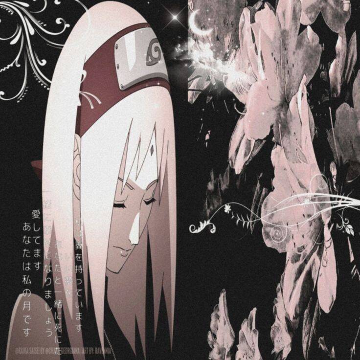 Pfp Profile Picture of Sakura with Flowers and Dark Style