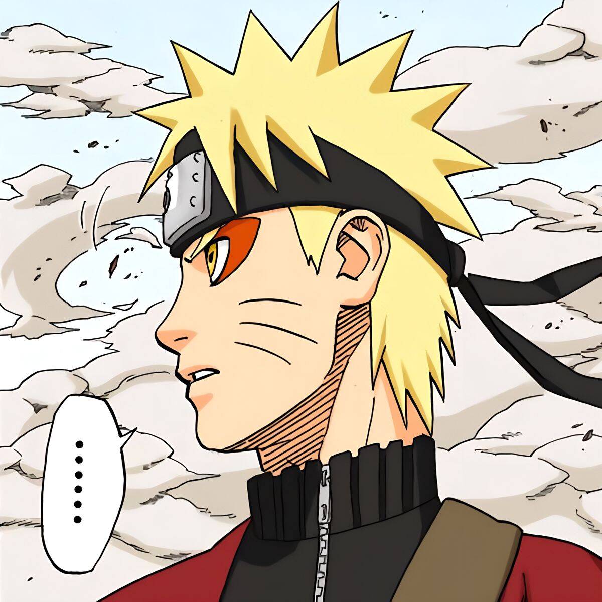 Naruto's Pfp Profile Picture in Manga Style with a Determined Look