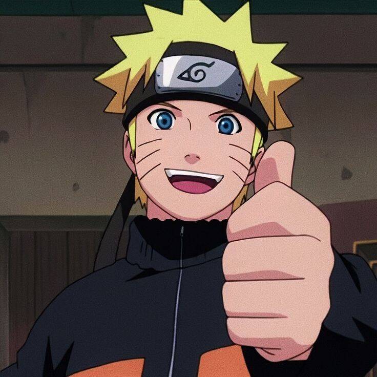 Naruto's Pfp Profile Picture Smiling and Giving a Thumbs Up