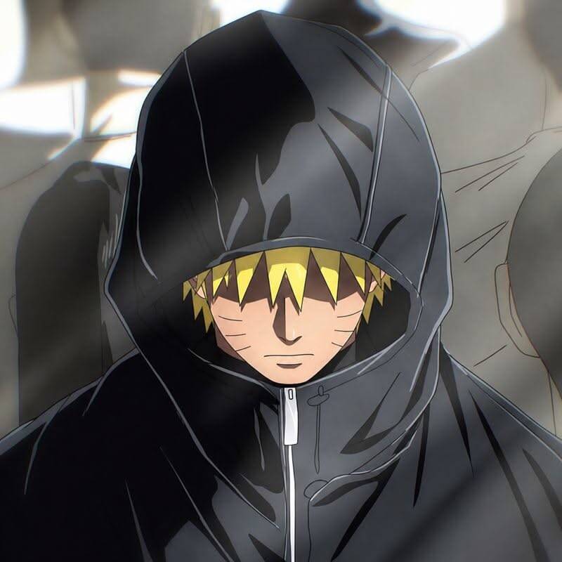 Naruto's Pfp Profile Picture with Mysteriors Hood