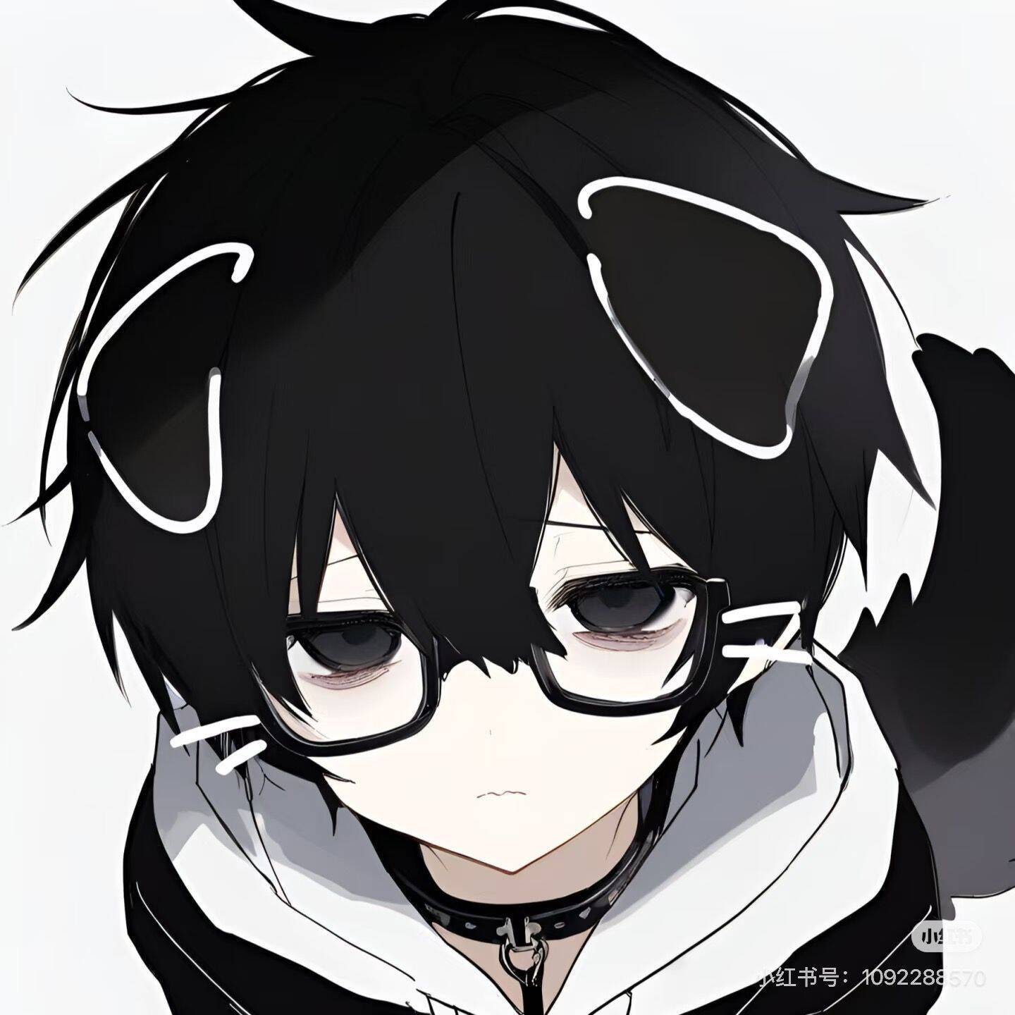 Foto de perfil de Femboy con orejas de gato y gafas