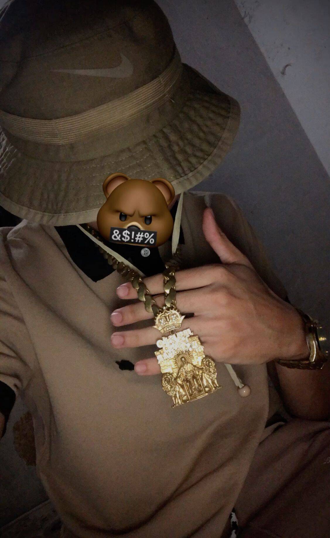 Pfp Profile Picture of Cry with Hat and Golden Cord