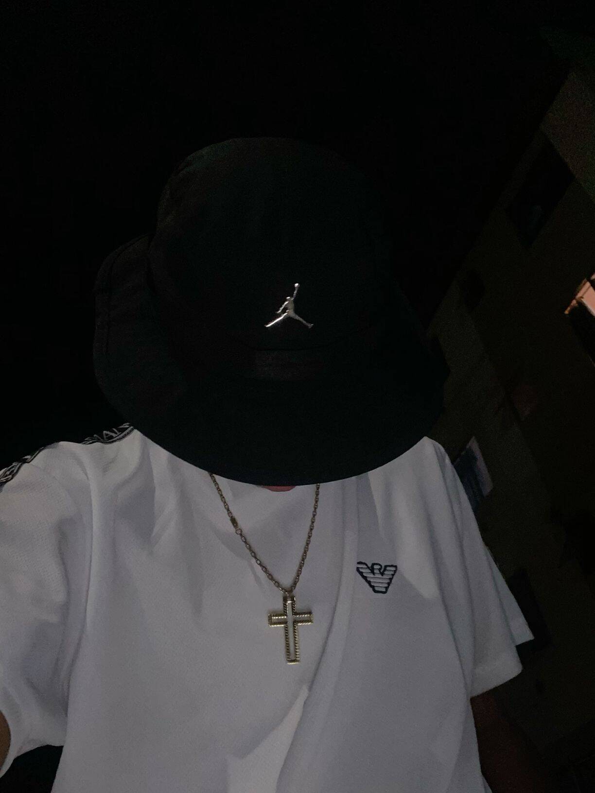 Pfp Profile Picture Cool with Black Cap and White T-shirt