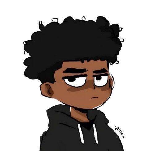 Pfp Profile Picture Cool Style Drawing with Curly Hair