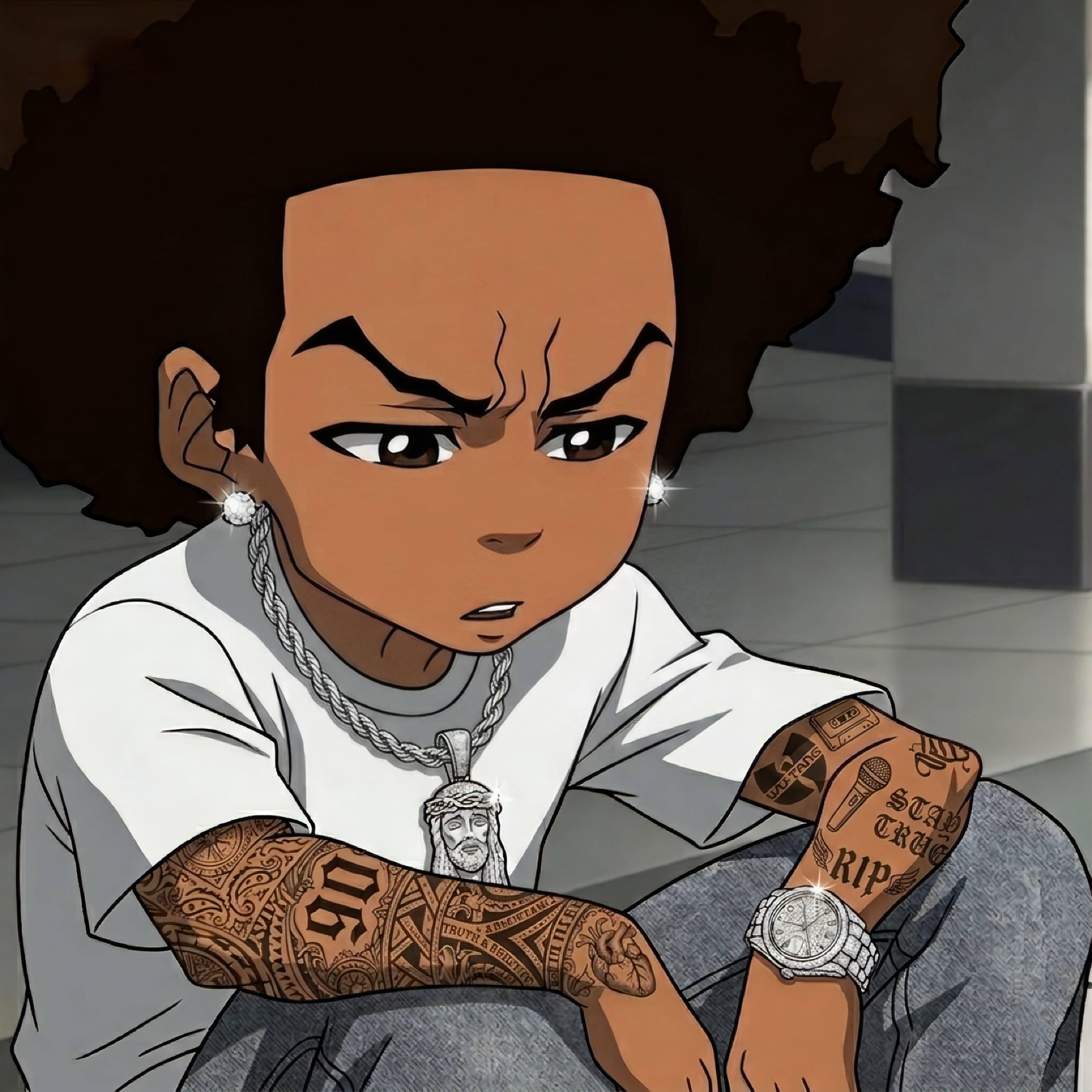 Pfp Profile Picture Cool with Tattoos and Chain
