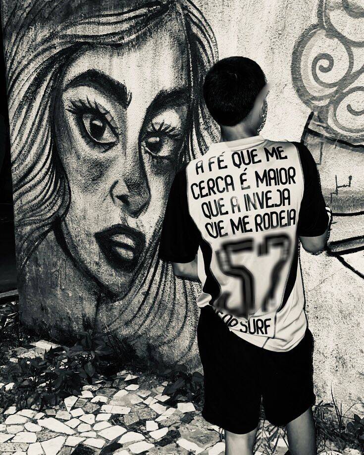 Pfp Profile Picture Cool with Stylized Shirt and Graffiti