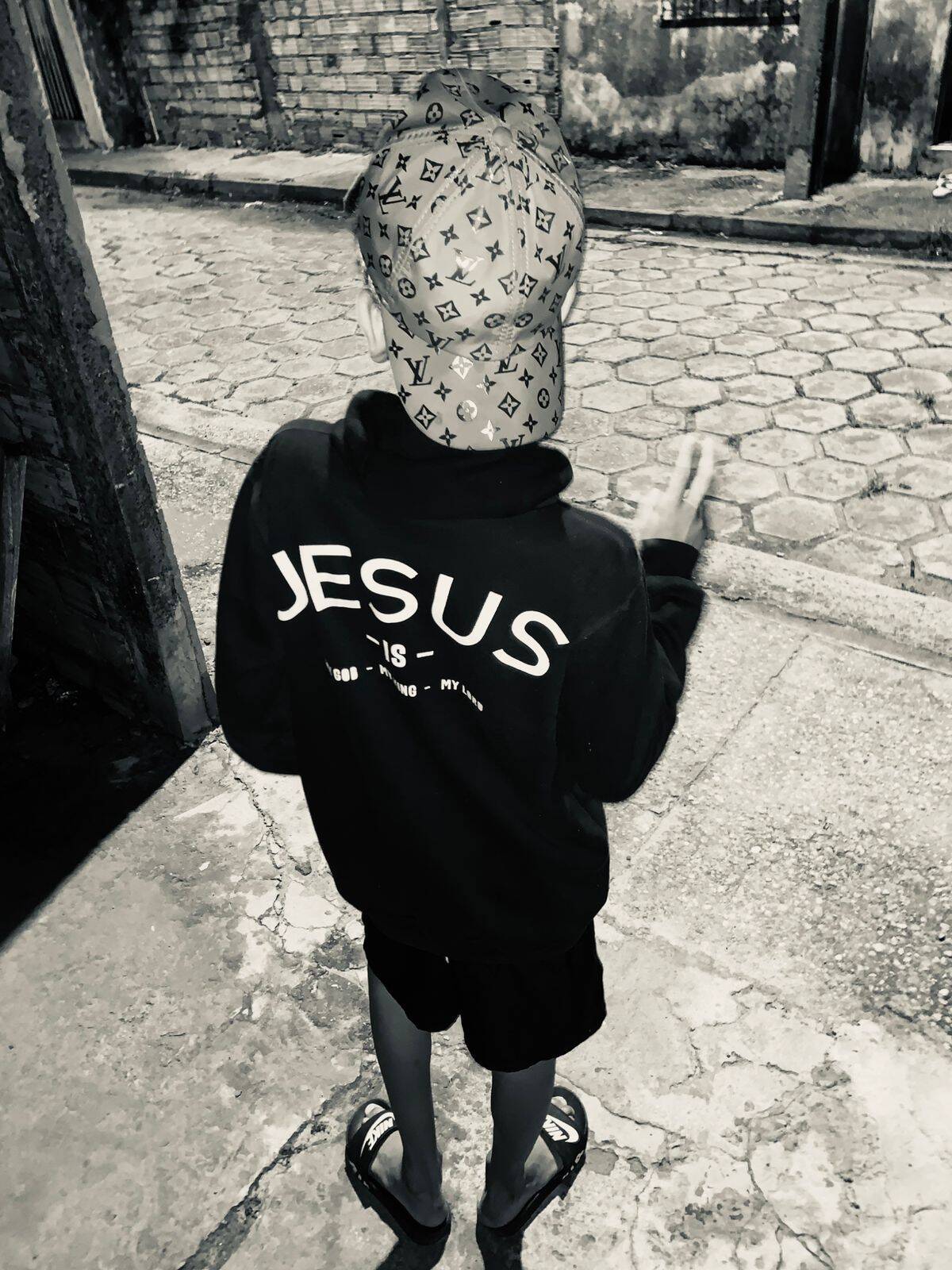 Pfp Profile Picture Cool with Stylish Cap and Jesus Sweatshirt
