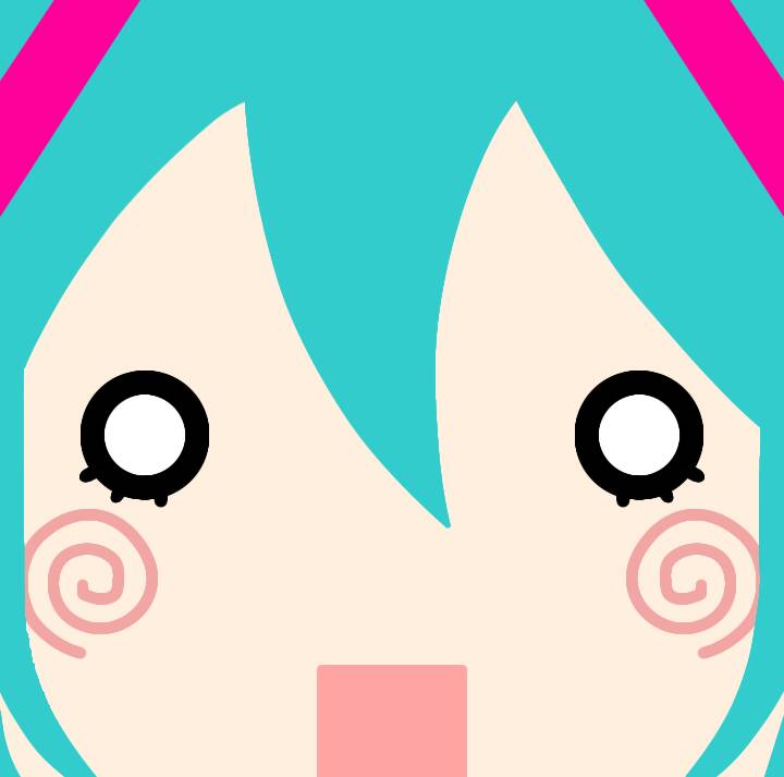 Foto de Perfil da Hatsune Miku com Cabelo Azul e Olhos Grandes