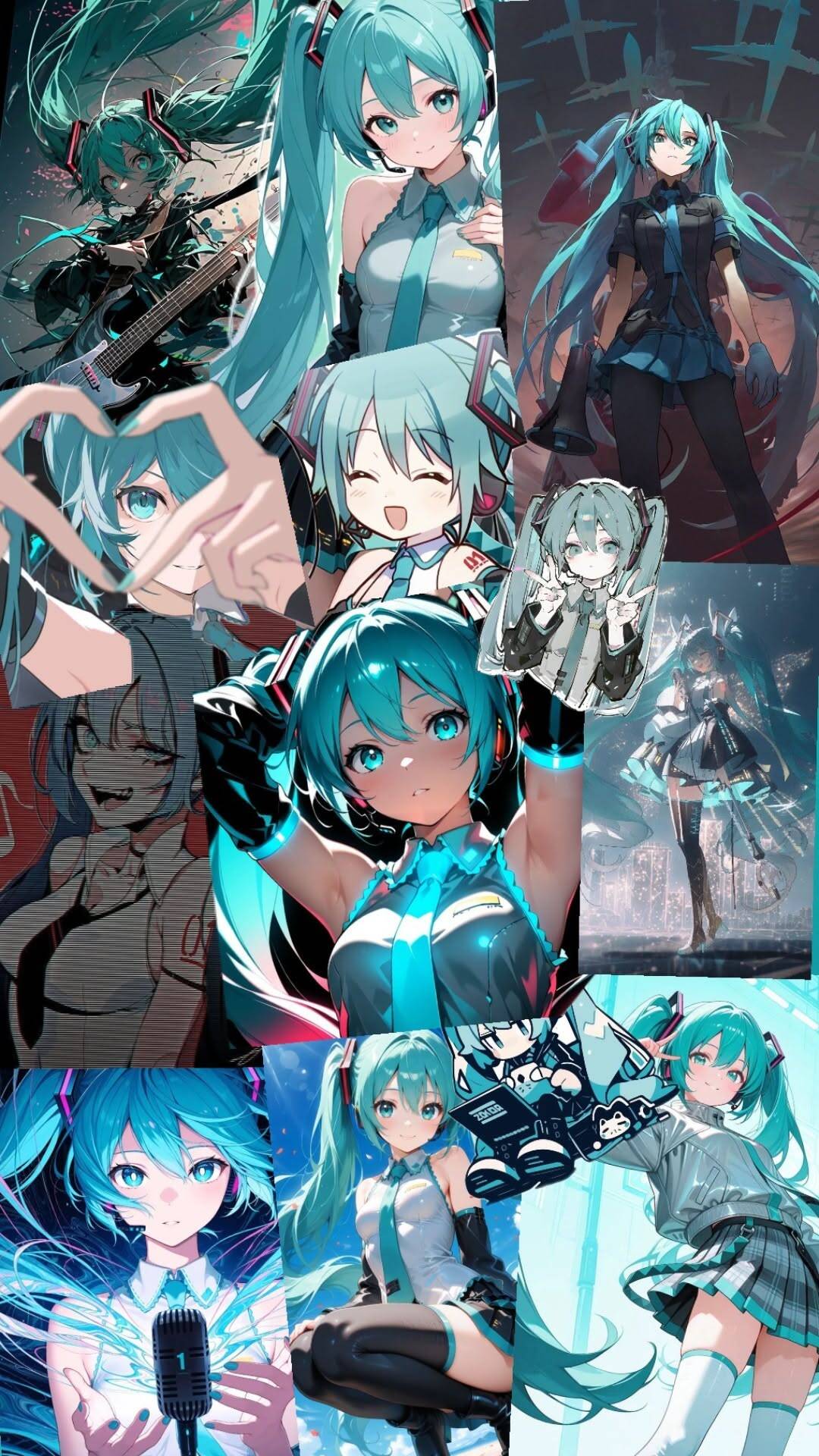 Pfp Profile Picture of Hatsune Miku with Blue Hair and Kawaii Style