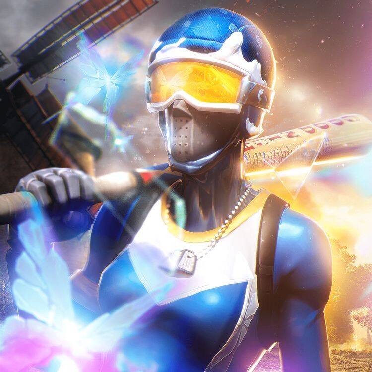Foto de Perfil de Fortnite do Tryhard com Máscara e Picareta