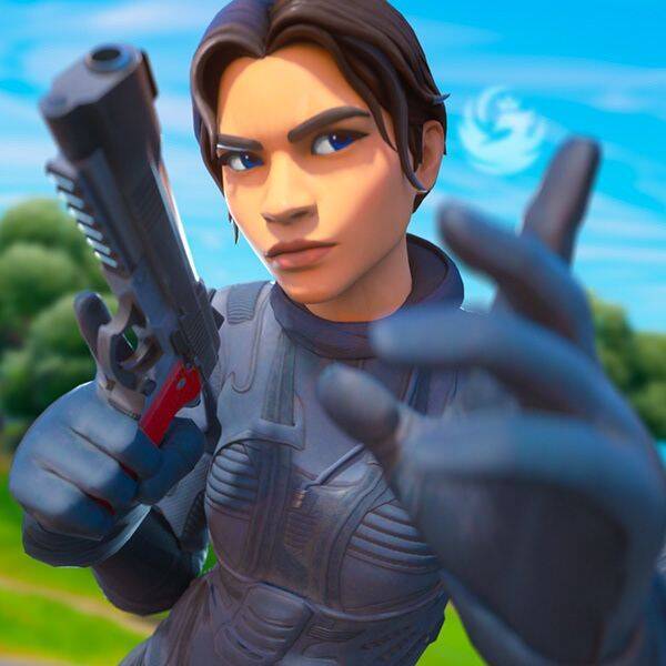Foto de Perfil de Fortnite com Personagem Estiloso e Arma