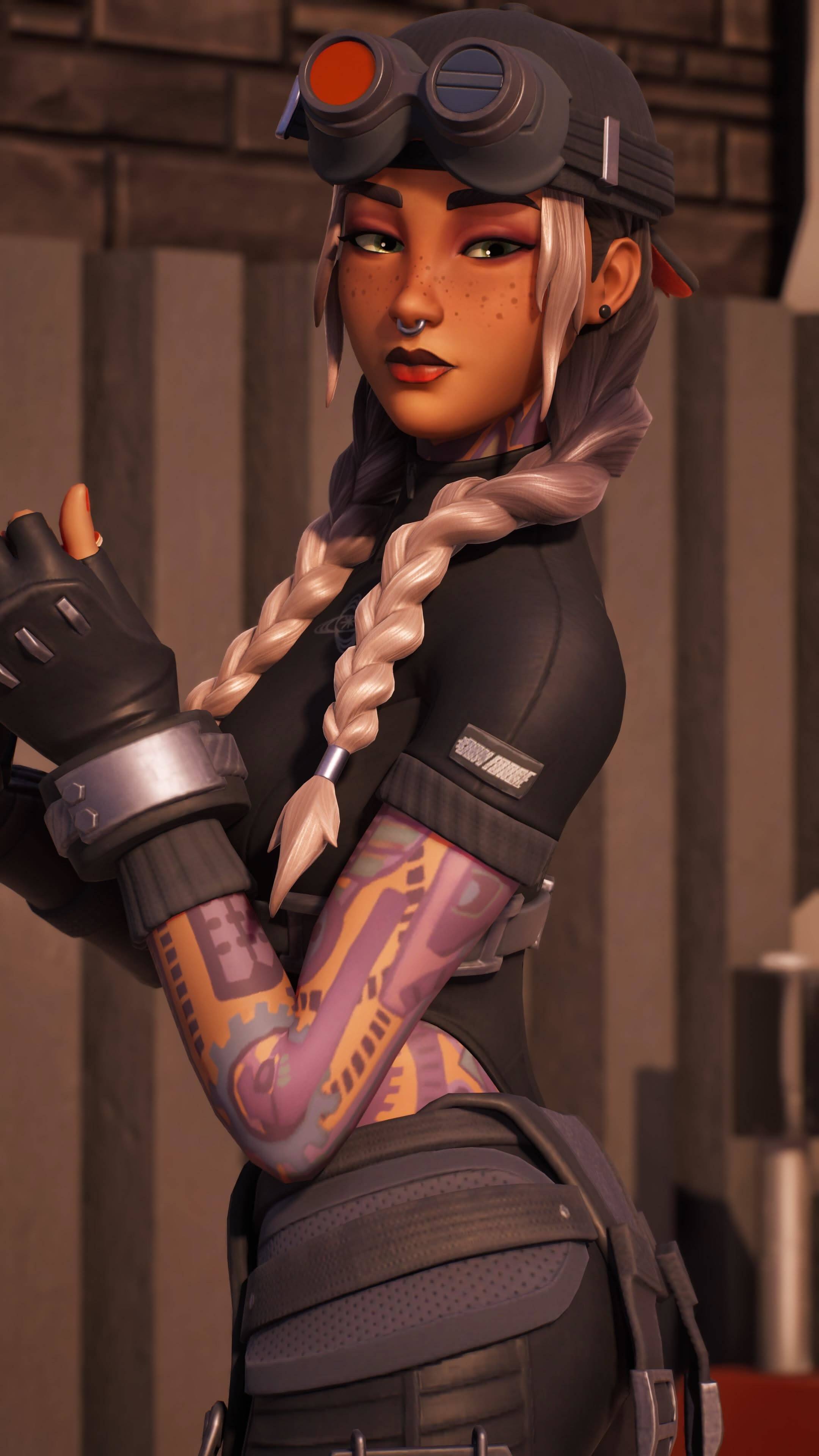 Foto de Perfil de Fortnite da Garota com Braids e Óculos