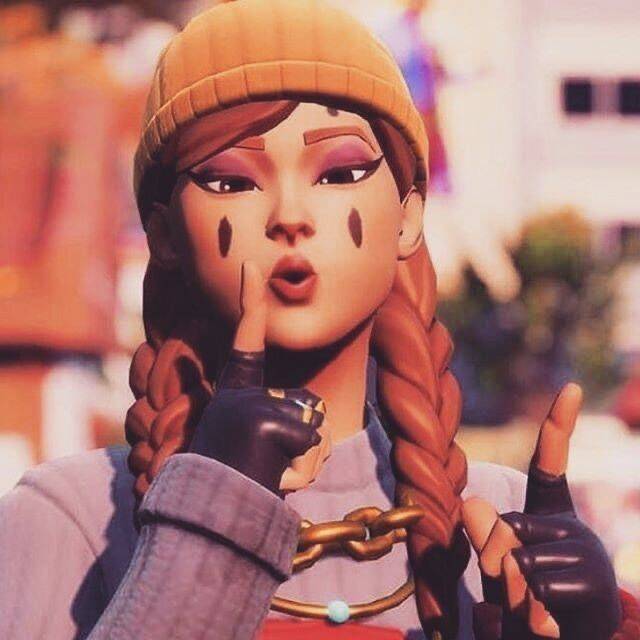 Foto de Perfil de Fortnite com Garota Estilosa e Cabelo Trançado