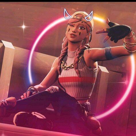 Foto de Perfil de Fortnite da Garota com Chifres e Estilo Descolado