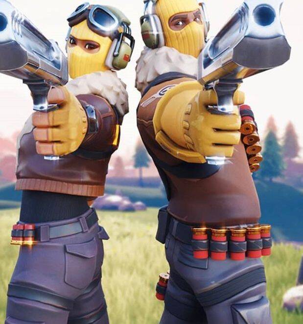 Foto de Perfil de Fortnite dos Gêmeos com Armas