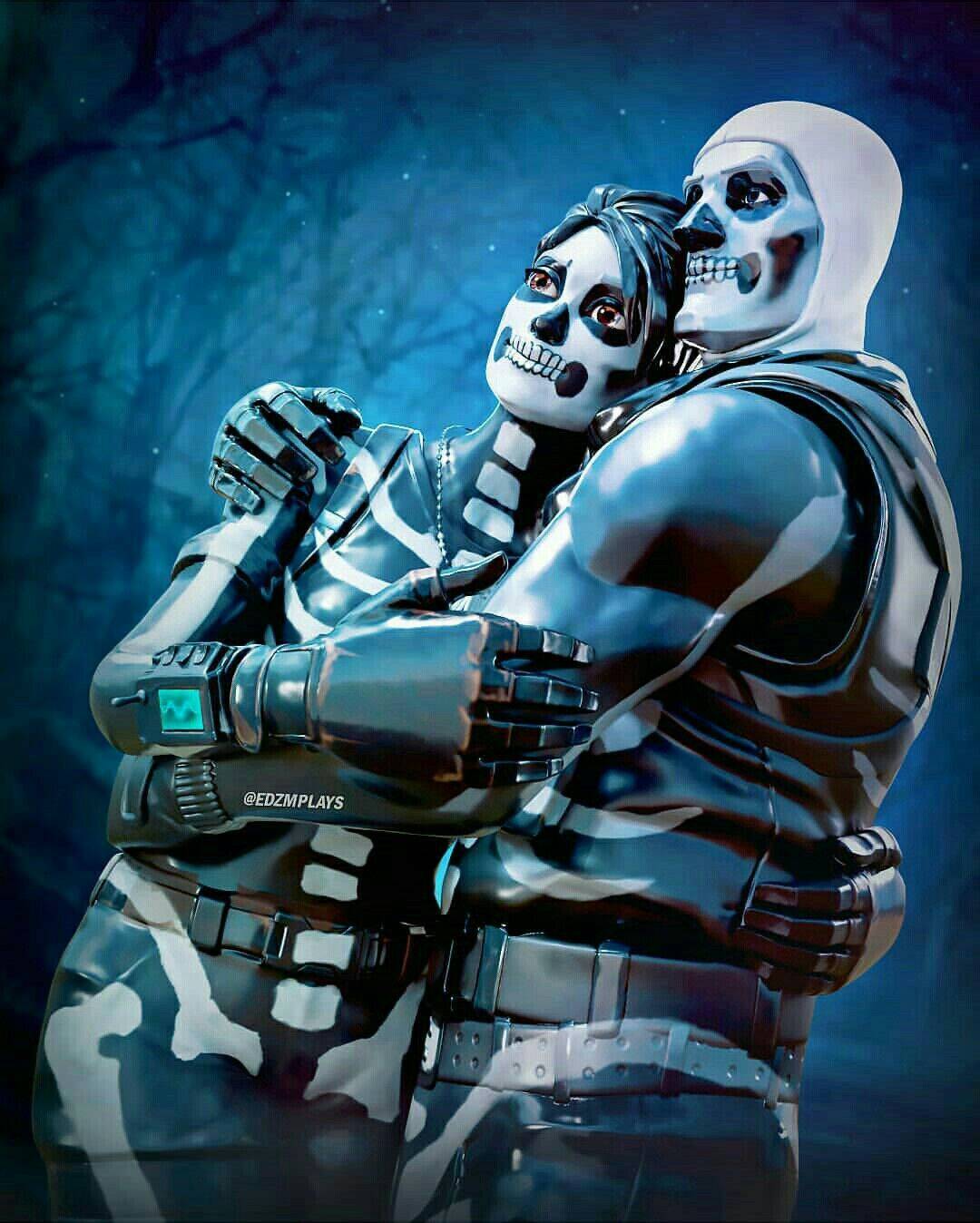 Foto de Perfil de Fortnite Casal Esqueleto
