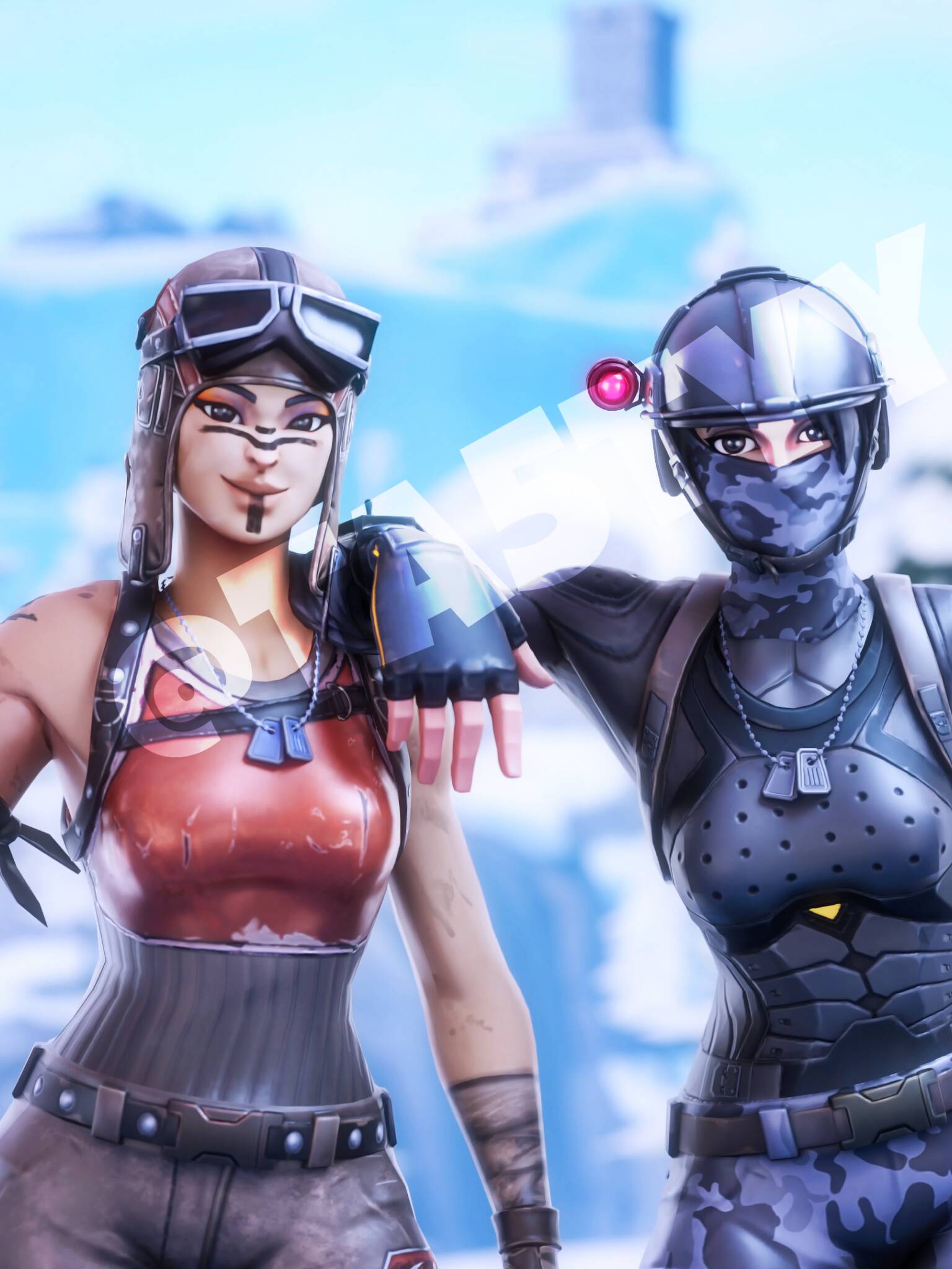 Foto de Perfil de Fortnite com Garotas Estilosas em Ação