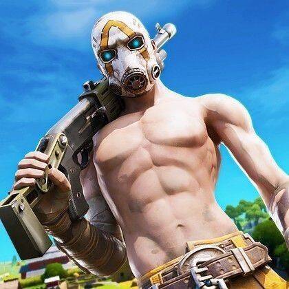Foto de Perfil de Fortnite do Tryhard com Máscara e Arma
