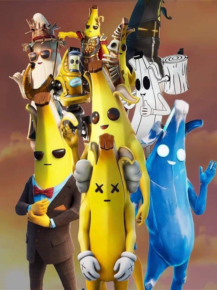 Imagen de perfil de Fortnite con divertidas pieles de plátano