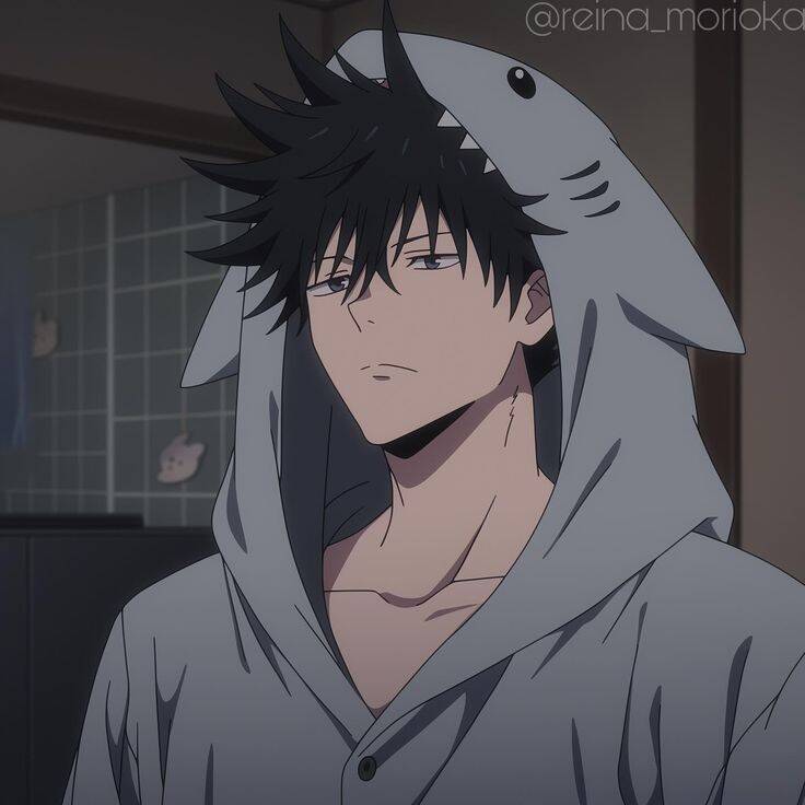 Foto de Perfil de Anime Boy com Capuz de Tubarão