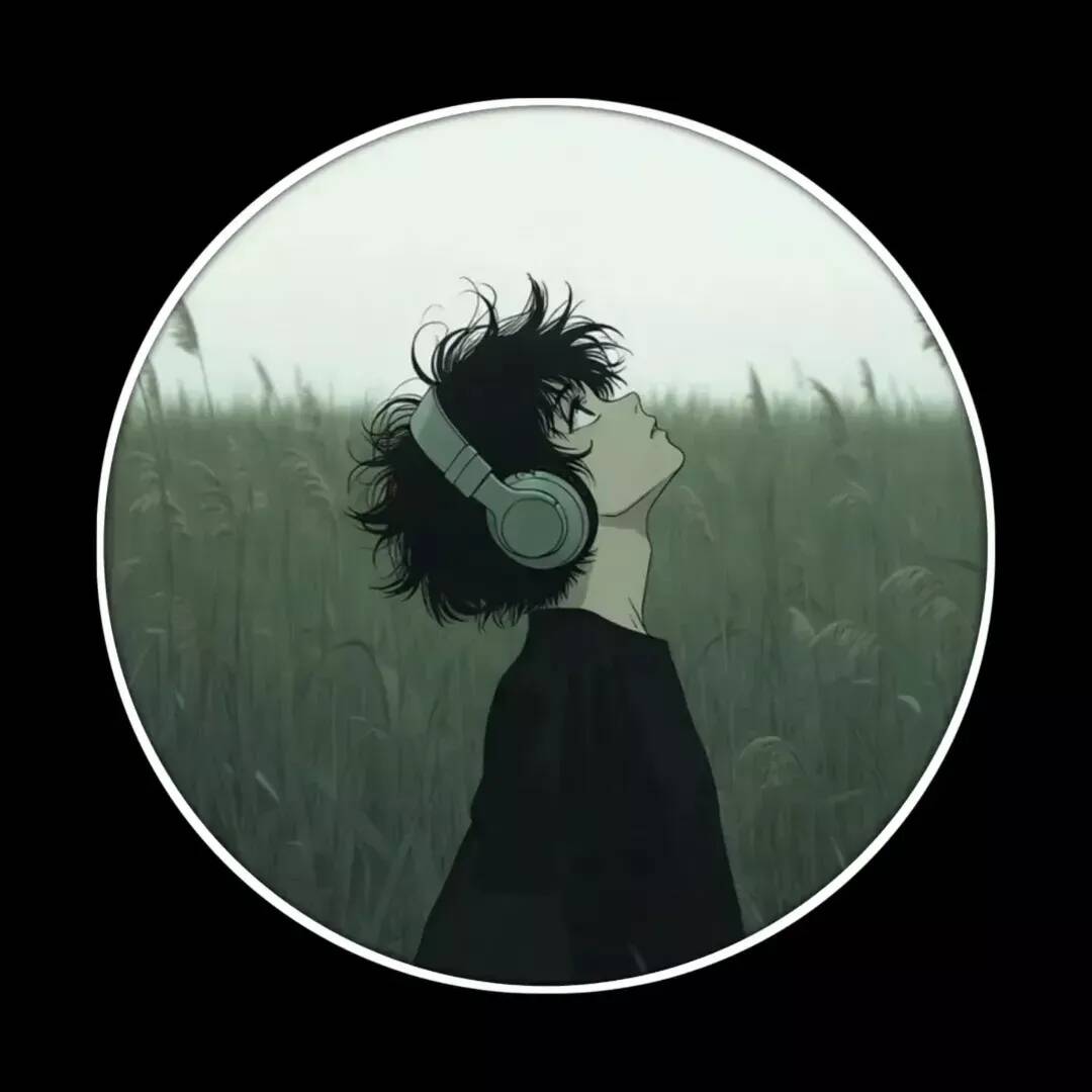 Foto de perfil de chico anime con auriculares