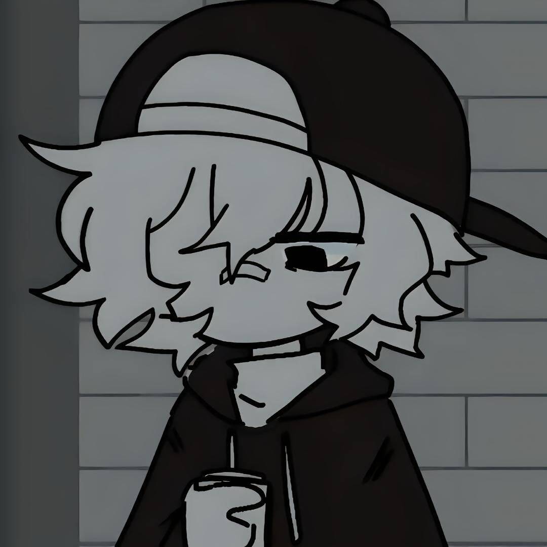 Emo Pfp Profile Picture with Cap and Melancholic Expression