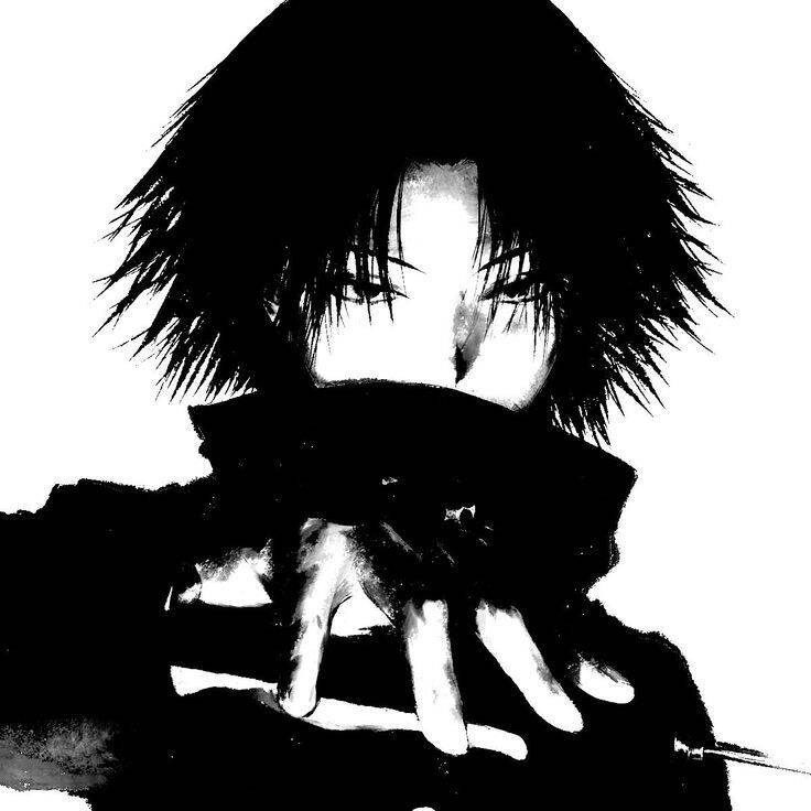 Foto de perfil emo con cabello desordenado y apariencia misteriosa