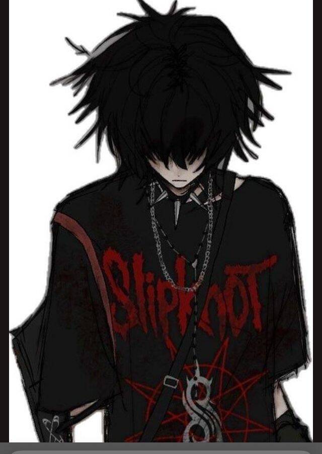 Foto de perfil emo con camiseta Slipknot