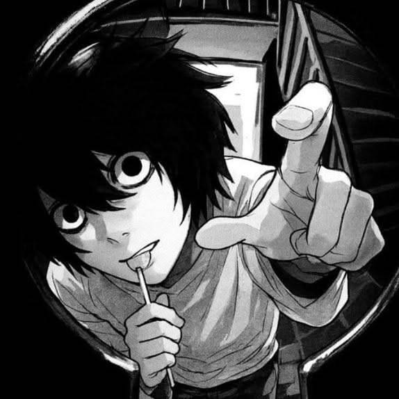Imagen de perfil de anime emo con estilo oscuro.