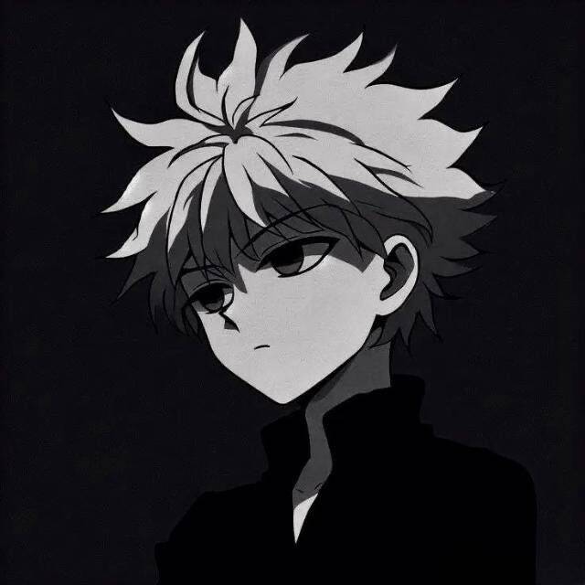 Foto de perfil de chico anime con cabello desordenado